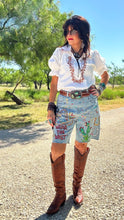 “Wear The West”Hand Painted Bermuda Shorts