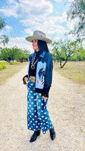 Denim Polka Dot Barrel Jeans