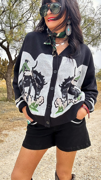 Mane Character Button Up Sweater