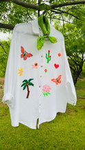 Italian Gauze Butterfly Cactus Shirt