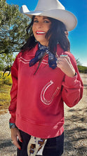 Horseshoe Red Quarter Zip Sweatshirt
