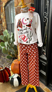 Happy Days Polka Dot Knit Pants