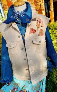 Postcards From Somewhere Denim Vest