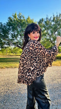 Leopard Ruffle Chiffon Blouse