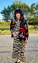Zebra Print Maxi Dress