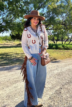 Taupe Horseshoe Cardigan