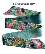 XOXO Teal Tapestry Twilly