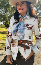 Longhorn Buckle w/Tooled Belt