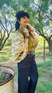 Buckaroos and Plaid Top