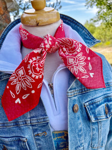 XOXO Red Bandana