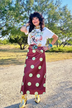 Polka Dot Midi Skirt
