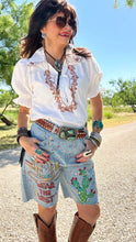 “Wear The West”Hand Painted Bermuda Shorts