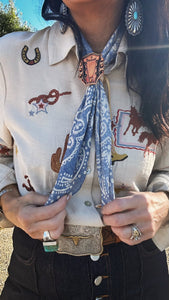 Cowboy Guitar XOXO Scarf slide