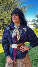 Round Top Western Embroidered Shirt