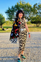 Zebra Print Maxi Dress