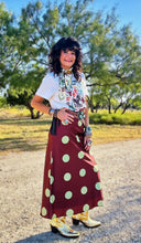 Polka Dot Midi Skirt