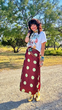 Polka Dot Midi Skirt