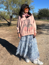 Tiered Ruffle Tulle Maxi Skirt