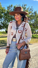 Taupe Horseshoe Cardigan