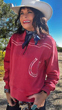 Horseshoe Red Quarter Zip Sweatshirt