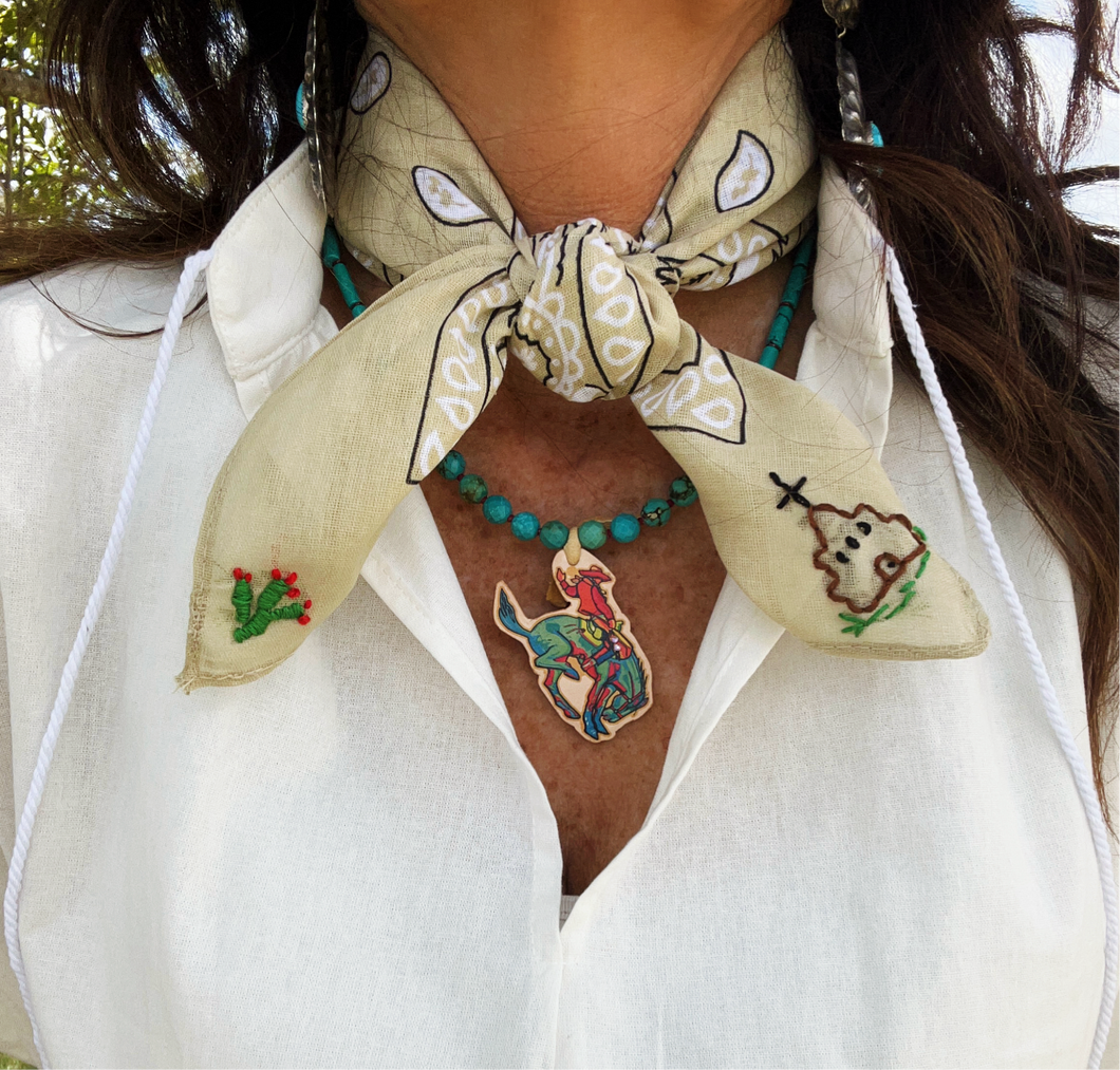 Pop Bronc XOXO Necklace