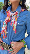 Festival Patchwork Fringe Scarf