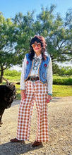Brown Gingham Pants