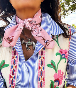 Zuni Embroidered Bandana