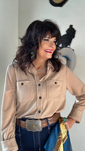 Tan Super Soft Button Up Shirt