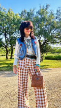 Brown Gingham Pants
