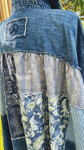Denim Patchwork Tunic