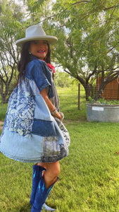 Denim Patchwork Tunic