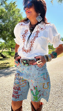 “Wear The West”Hand Painted Bermuda Shorts