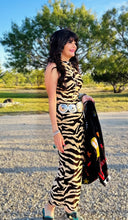 Zebra Print Maxi Dress