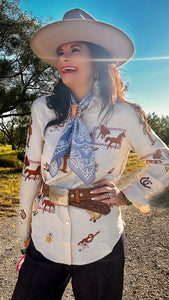 Cowboy Guitar XOXO Scarf slide