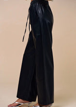 Faux Leather Drawstring Pants