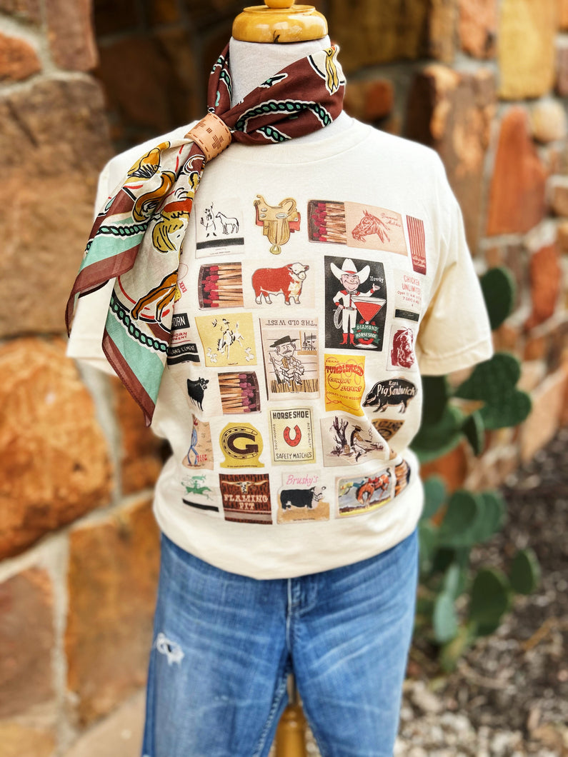 Western Matchbooks XO Tee