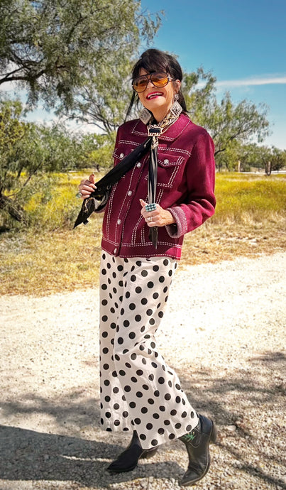 Polka Dot Wide Leg Pants