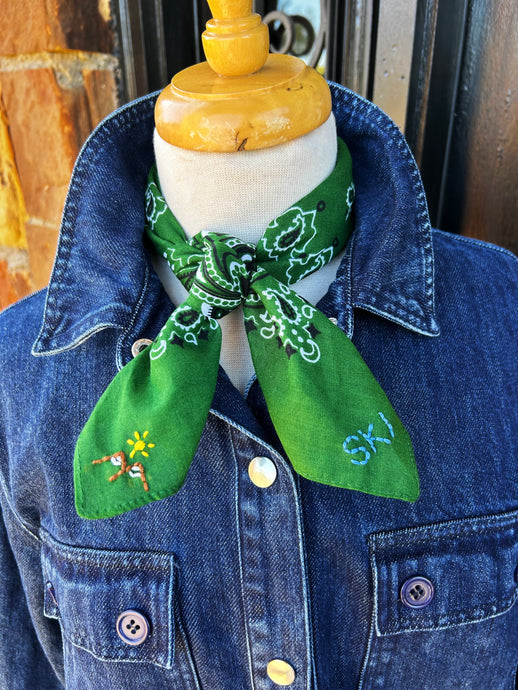Embroidered Ski Country Bandana