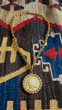 Buffalo Nickel and Turquoise Gold Necklace