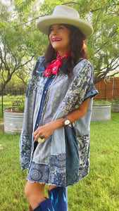 Denim Patchwork Tunic