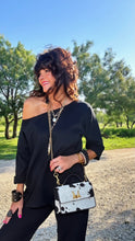 Black and White Cowhide Bag