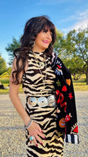Zebra Print Maxi Dress