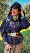 Round Top Western Embroidered Shirt