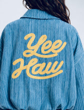Yeehaw Striped Denim Jacket