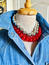 Chunky Silver Bead Necklace