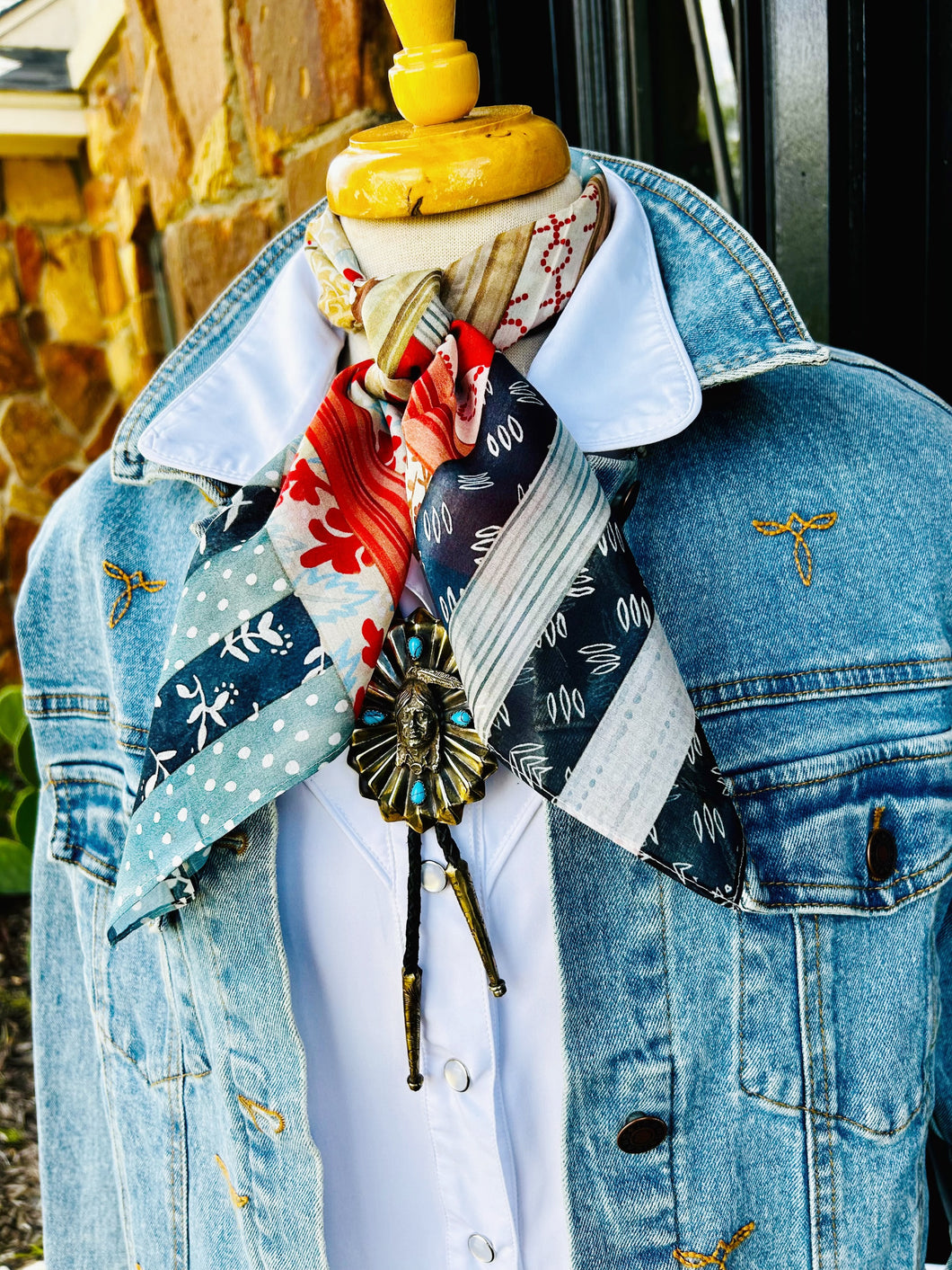 XOXO Log Cabin Scarf