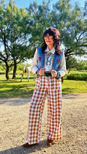 Brown Gingham Pants