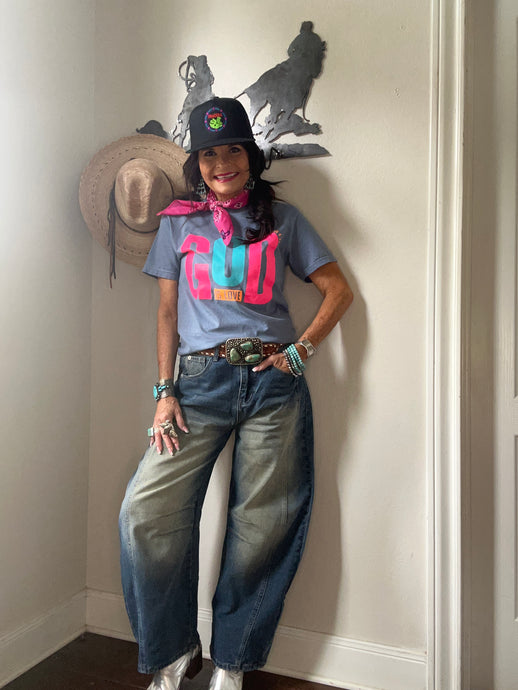 Denim Barrel Jeans