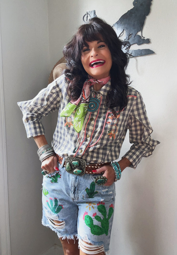 Cactus Patch Bermuda Shorts